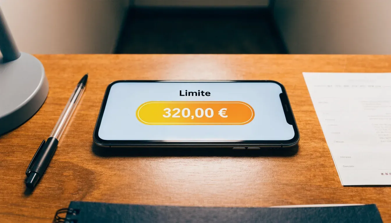 Un foglio di concessione in carta con un timbro rosso, appoggiato su una scrivania di legno accanto a una penna