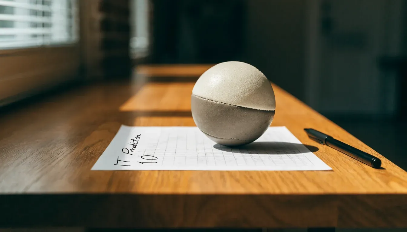 Un pallone da calcio appoggiato su una schedina bianca su un tavolo di legno, alla luce del giorno