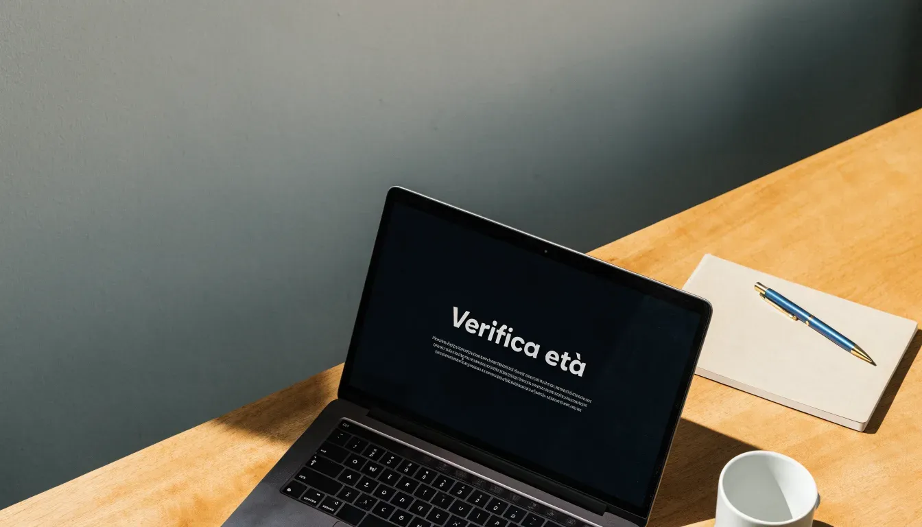 Un foglio di concessione in carta con un timbro rosso, appoggiato su una scrivania di legno accanto a una penna