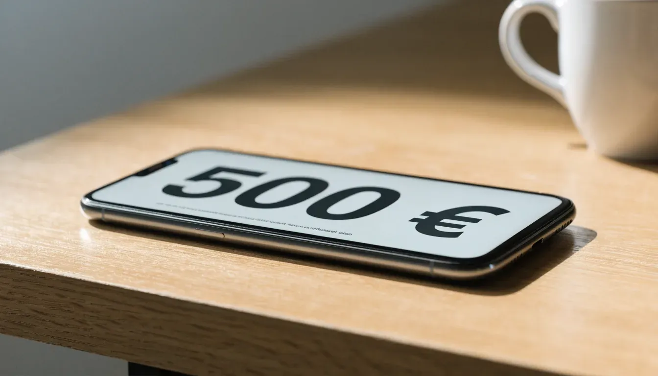 Un foglio di concessione in carta con un timbro rosso, appoggiato su una scrivania di legno accanto a una penna
