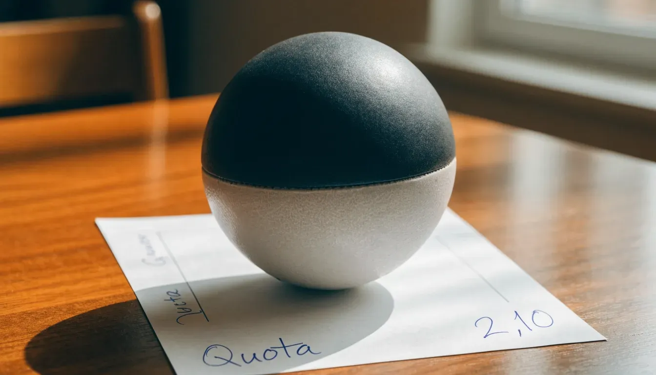 Un pallone da calcio appoggiato su una schedina bianca su un tavolo di legno, alla luce del giorno