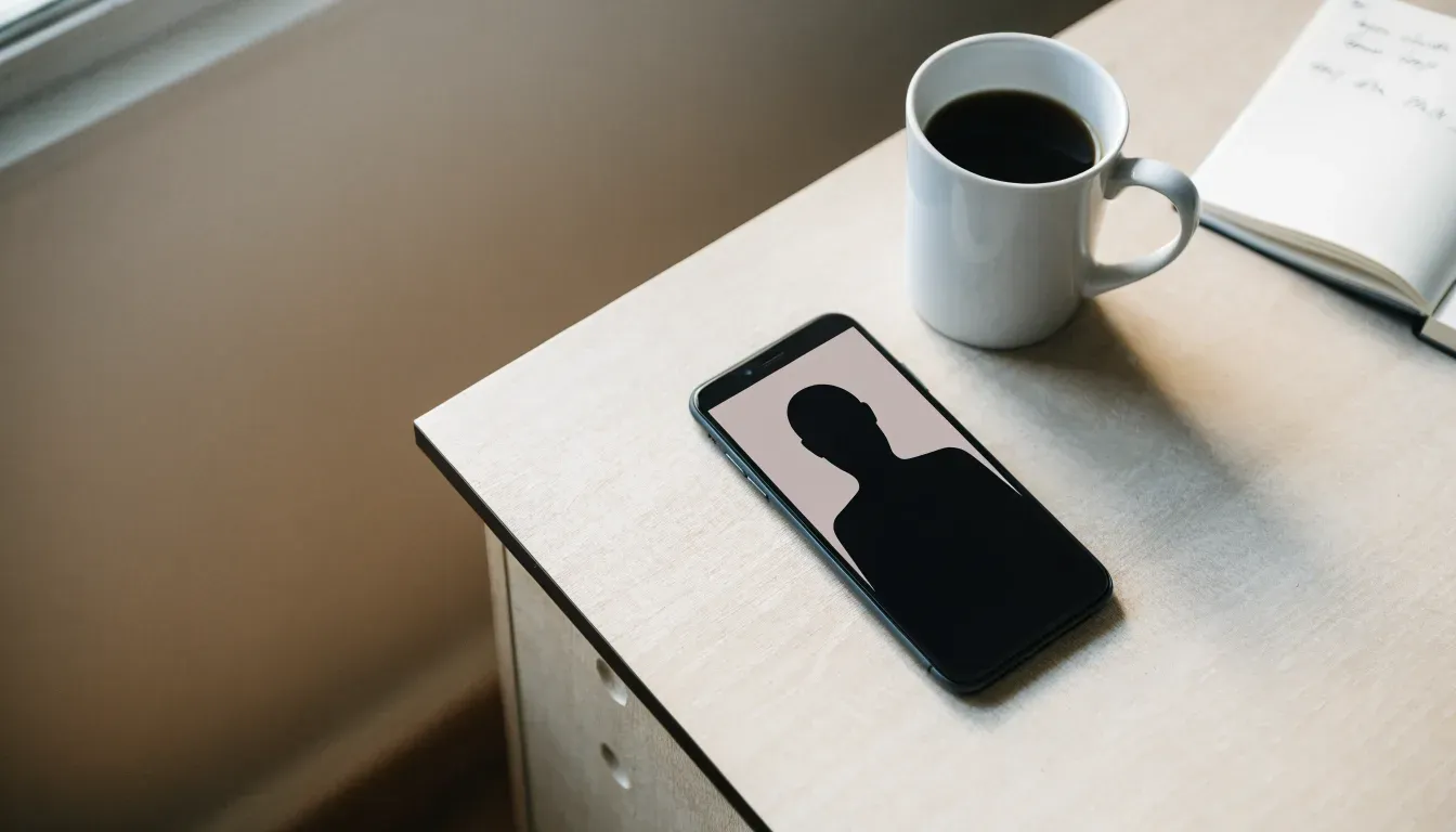 Un documento di identità appoggiato accanto a uno smartphone con un timer sullo schermo, su un tavolo da cucina